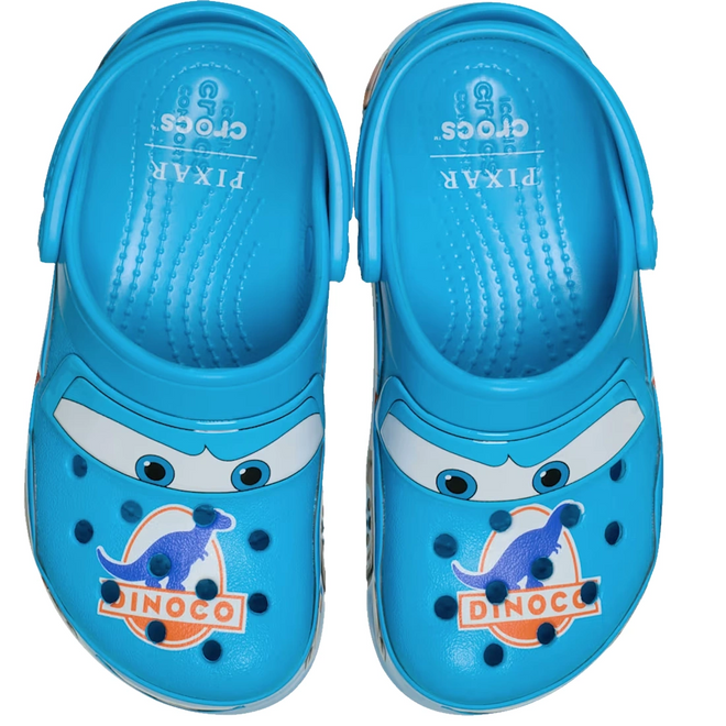 Crocs Kids Toddlers - Classic Clog K Lightning McQueen Dinoco Blue