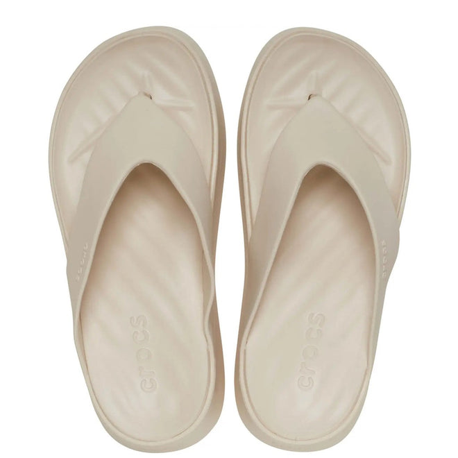 Crocs - Womens Getaway PLATFORM Flip Sandal Stucco Off White