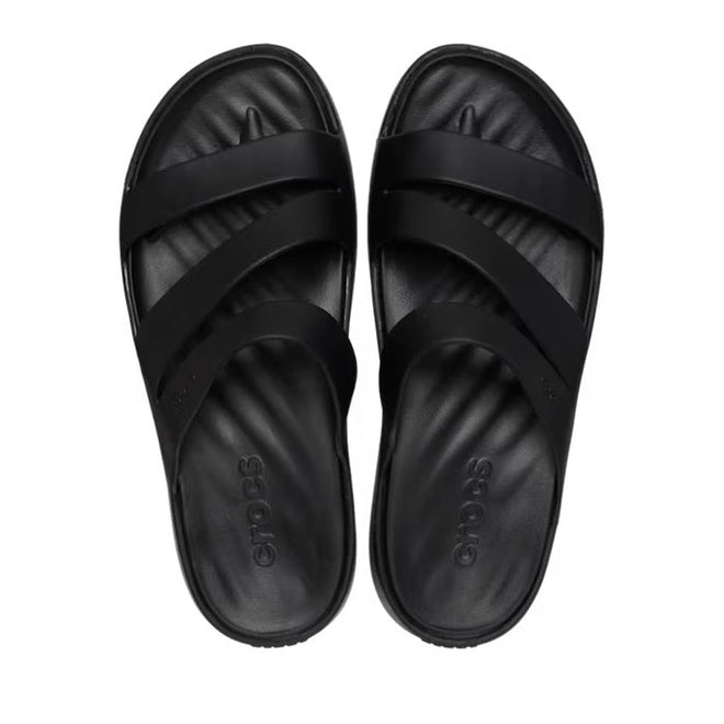 Crocs - Womens Getaway Strappy Slide Sandal Black
