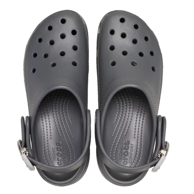 Crocs Classic Clog Platform Metal Buckle Carbon Grey