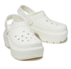 Crocs Stomp Classic Clog Adults Chalk Platform