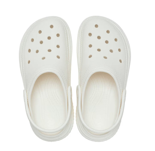 Crocs Stomp Classic Clog Adults Chalk Platform CLEARANCE