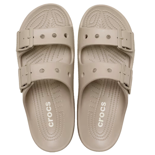 Crocs Womens Classic Saturday Sandal Slide Frappe Beige