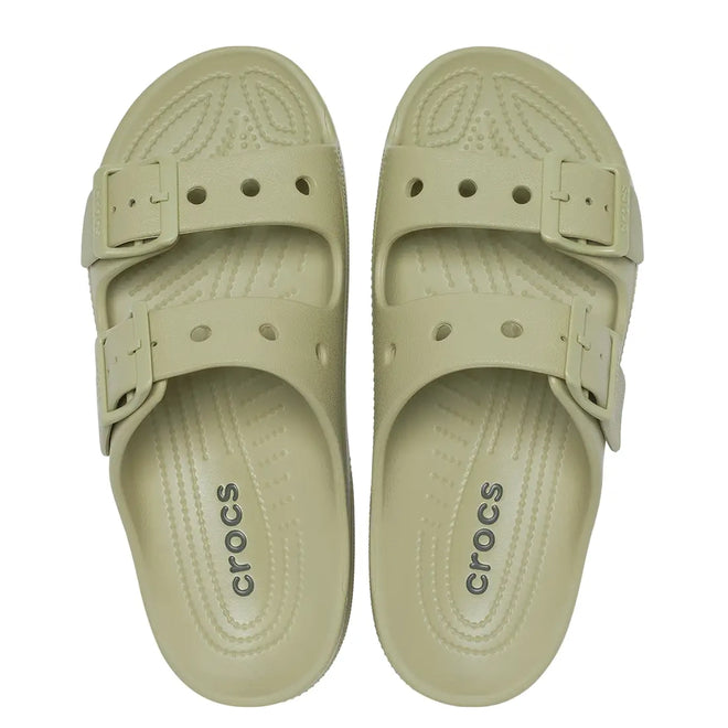 Crocs Womens Classic Saturday Sandal Slide Tac Green