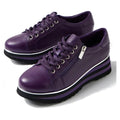 Django & Juliette Eammes Purple Black Leather Platform Shoe Women's