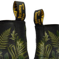 1460 Dr Martens Smooth EverGreen Leather 8 Up Boot Green Leaves Black Background