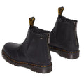 Dr Martens 2976 Alt Zip Chelsea Black Waxed Leather Boot