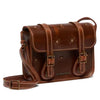 Dr Martens Leather Cross Body Amber Tan Leather Satchel 7 inch