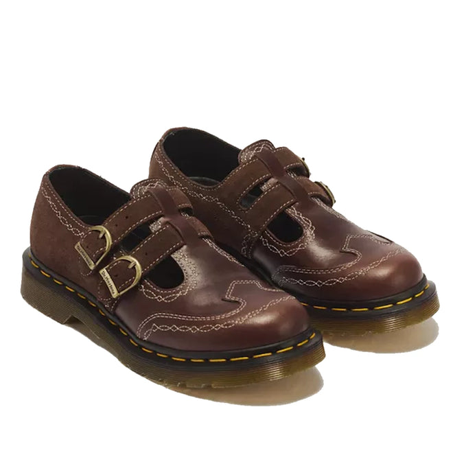 Dr Martens 8065 Desert Rodeo 2 Strap Mary Jane Shoe  Brown