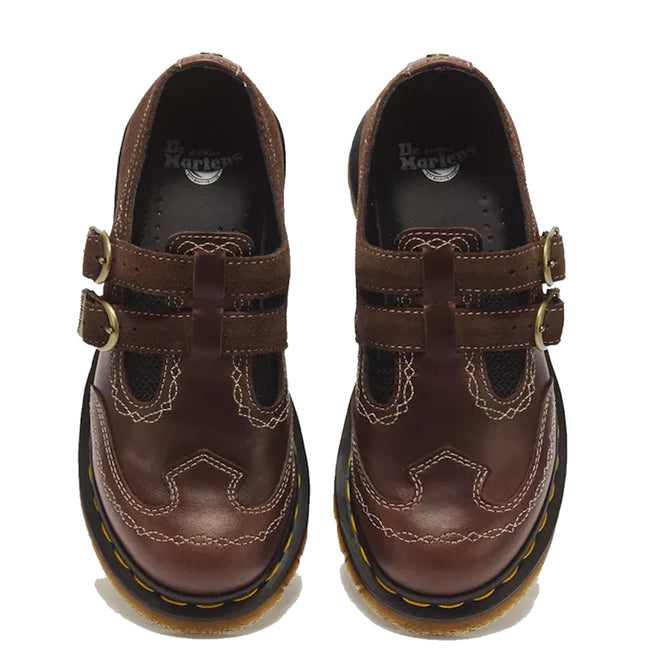 Dr Martens 8065 Desert Rodeo 2 Strap Mary Jane Shoe  Brown