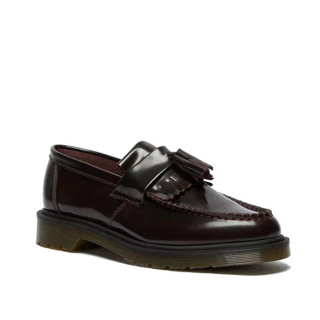 Dr Martens Adrian Arcadia Cherry Red Smooth Tassel Loafer Shoes