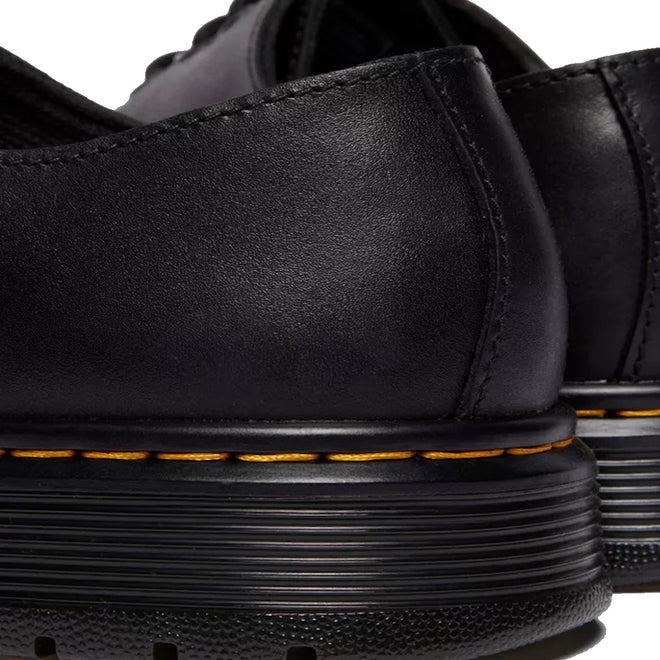 Dr Martens Brookline Dark Black Lusso Leather Shoe