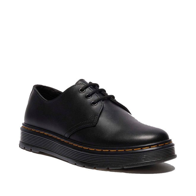 Dr Martens Brookline Dark Black Lusso Leather Shoe