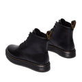 Pair of black leather boots with yellow stitching viewed from the back to the front on a white background,
190665752700,
190665752717,
190665752731,
190665752748,
190665752755,
190665752779,