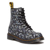 Dr Martens Pascal Butterfly Suede Boot 8 Up Black/Grey