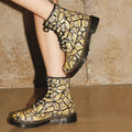 Dr Martens Pascal Butterfly E.H. Suede Boot 8 Up Yellow/Black