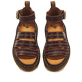 Dr Martens Clarissa II Desert Rodeo Quad Platform Sandal Dark Brown