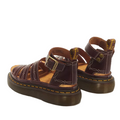 Dr Martens Clarissa II Desert Rodeo Quad Platform Sandal Dark Brown
