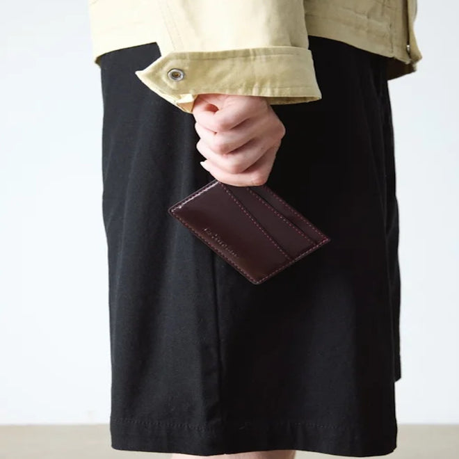 Dr Martens Card Holder II Cherry Red Oxford Brush Vegan