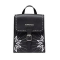 Dr Martens Mini Genix Nappa Solar Flare Leather Backpack Black