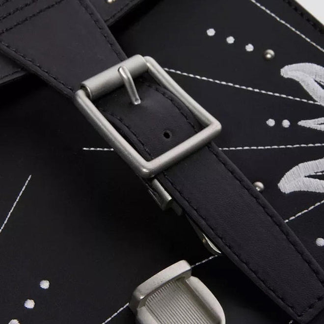 Dr Martens Mini Genix Nappa Solar Flare Leather Backpack Black