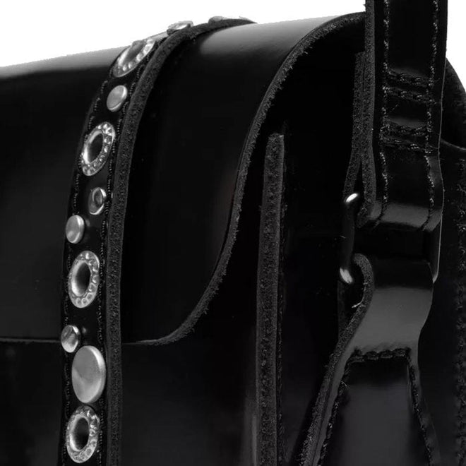 Dr Martens 7 Inch HDW Hardware Leather Cross Body Satchel Black