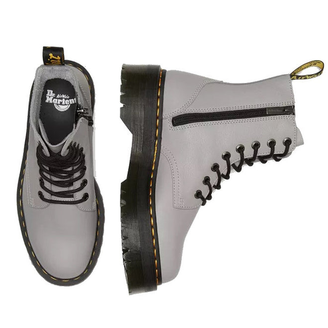 Dr Martens Jadon III Pisa Zinc Grey Leather Boot CLEARANCE Last One