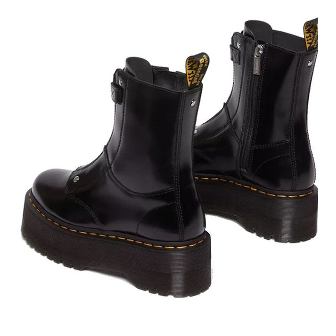 Dr Martens Jetta Hi Max Buttero Leather Platform Boots Black CLEARANCE LAST ONE