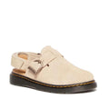 Dr Martens Kids  Junior Jorgie Bronx Suede Mule Sandal Light Tan