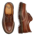 Dr Martens Lowell Moc Toe Tan Buttersotch Orleans Leather Shoe