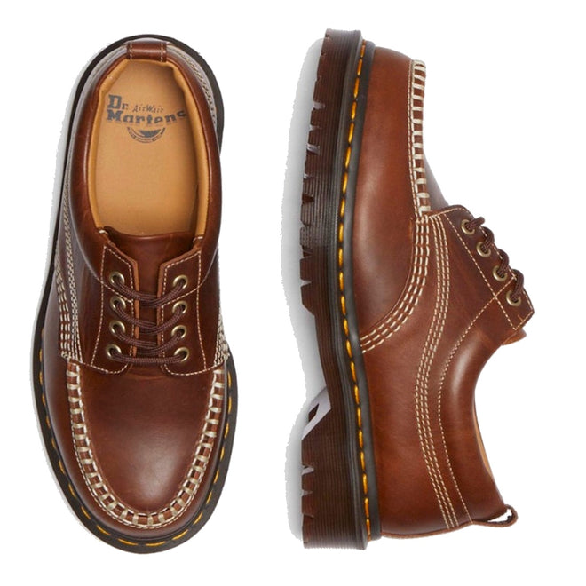 Dr Martens Lowell Moc Toe Tan Buttersotch Orleans Leather Shoe