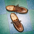 Dr Martens Lowell Moc Toe Tan Buttersotch Orleans Leather Shoe
