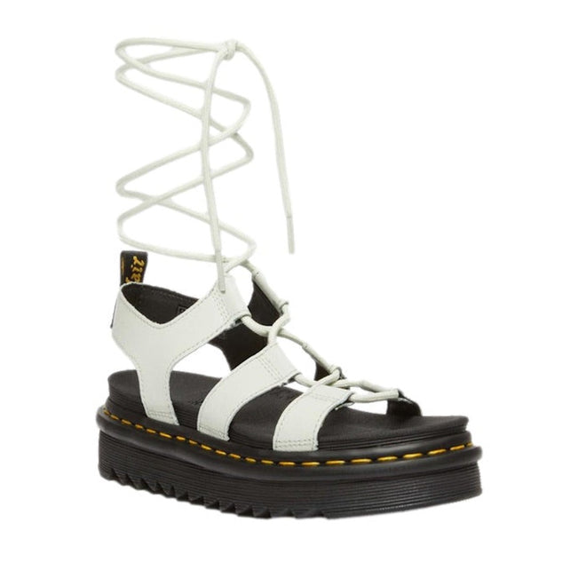 Image of the right foot side on of Dr Martens Nartilla Gladiator Sandal Smoked Mint Athena