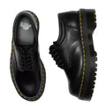 Dr Martens - 8053 Quad 5 Eye Shoe Black Polished Smooth Leather