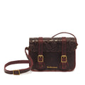 Dr Martens 7 Inch Satchel Cherry Red Crazy Horse Leather Embossed