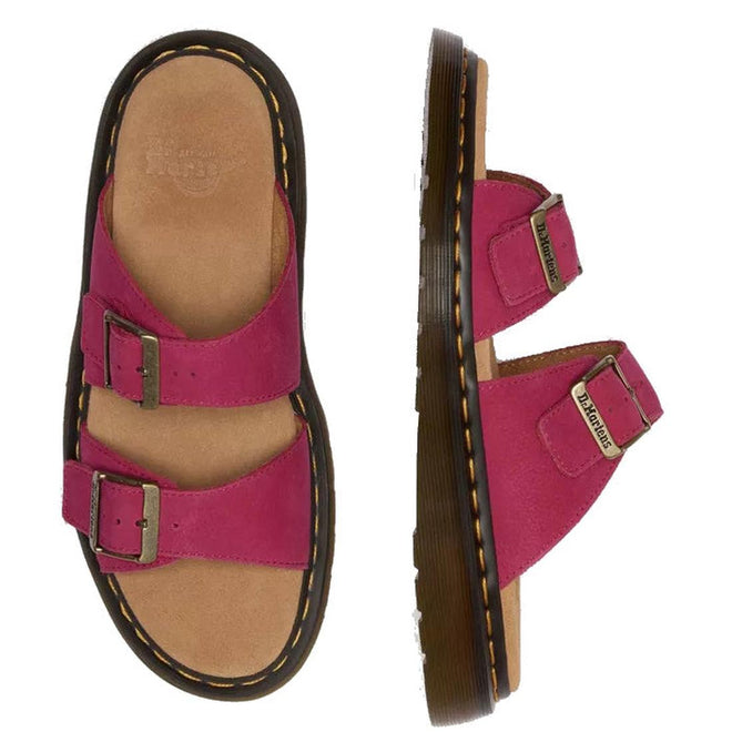 Pink sandal with brown sole on a white background, right foot side view, left foot top own view, 190665742695,
190665742701,
190665742718,
190665742732,
190665742749,