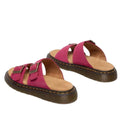 Pair of pink sandals with brown soles on a white background heel to front view both feet,
190665742695,
190665742701,
190665742718,
190665742732,
190665742749,
