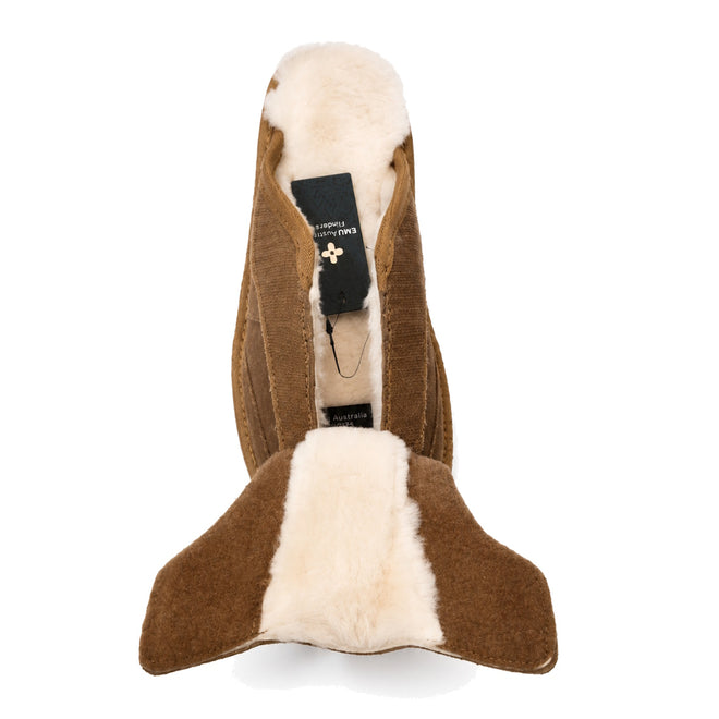 EMU FlexiCare Wide Opening Sheepskin Slippers Chestnut