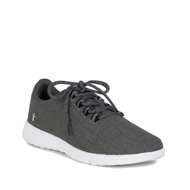 Emu Barkly Dark Grey Wool Fabric Sneakers Lace Up