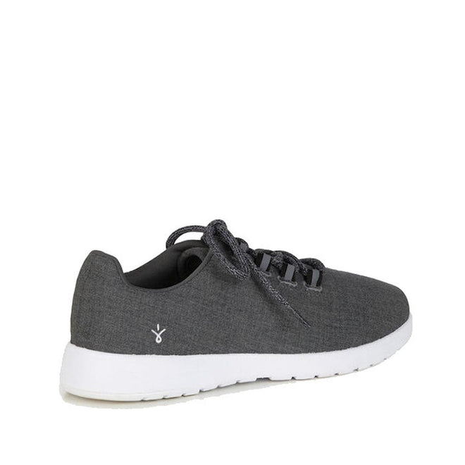 Emu Barkly Dark Grey Wool Fabric Sneakers Lace Up