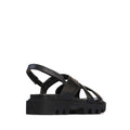 EOS Finix Black Womens Leather Slingback Sandal