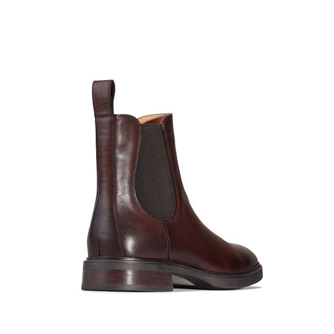 the heel view shwoing the low heel and elastic gusset of the Blaik EOS womens chelsea ankle boot.,
9321191257105,
9321191257112,
9321191257129,
9321191257136,
9321191257143,, 44233, 9321191257105, 9321191257112, 9321191257129, 9321191257136, 9321191257143, 44239