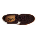 Gelato Staton Chocolate Brown / Swan Leather Lace Womens Sneaker