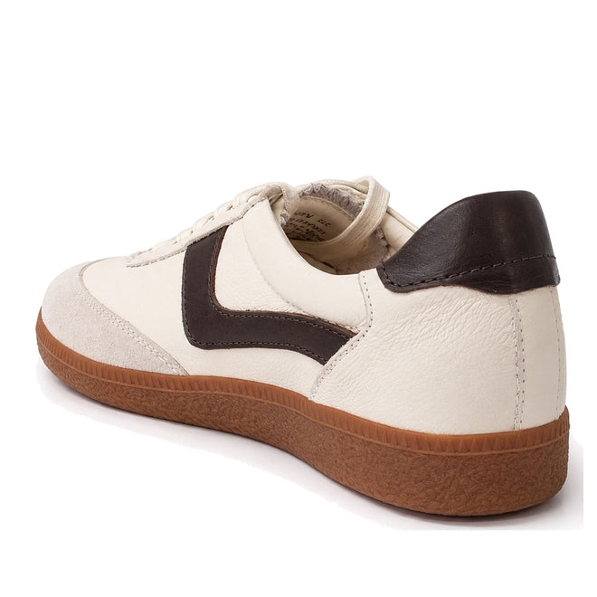 Gelato Staton Swan Off White / Cafe Leather Lace Womens Sneaker