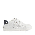 Bobux IW Iwalk Maverick Toddlers Leather Sneaker White Navy