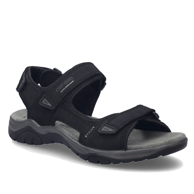 Josef Seibel Mens Arlo 02 Sandal Schwarz Black