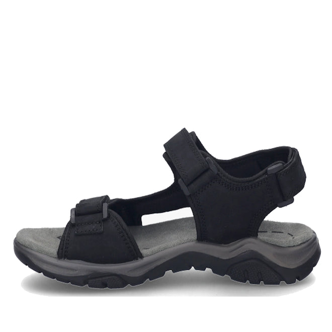 Josef Seibel Mens Arlo 02 Sandal Schwarz Black