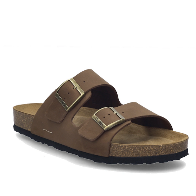 Josef Seibel Mens Josef 01 2 Strap Slide Sandal Braun Brown