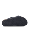 Josef Seibel Mens Josef 01 2 Strap Slide Sandal Schwarz Black