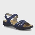 Josef Seibel Ibiza 86 Womens Leather Comfort Sandal Ocean Blue